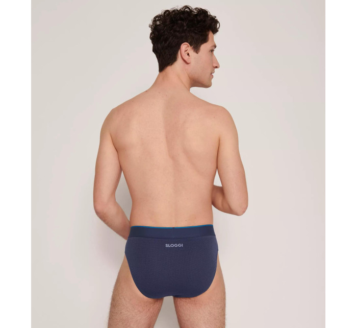 Pánské slipy EVER Airy Brief C2P - BLUE - modré M008 - SLOGGI