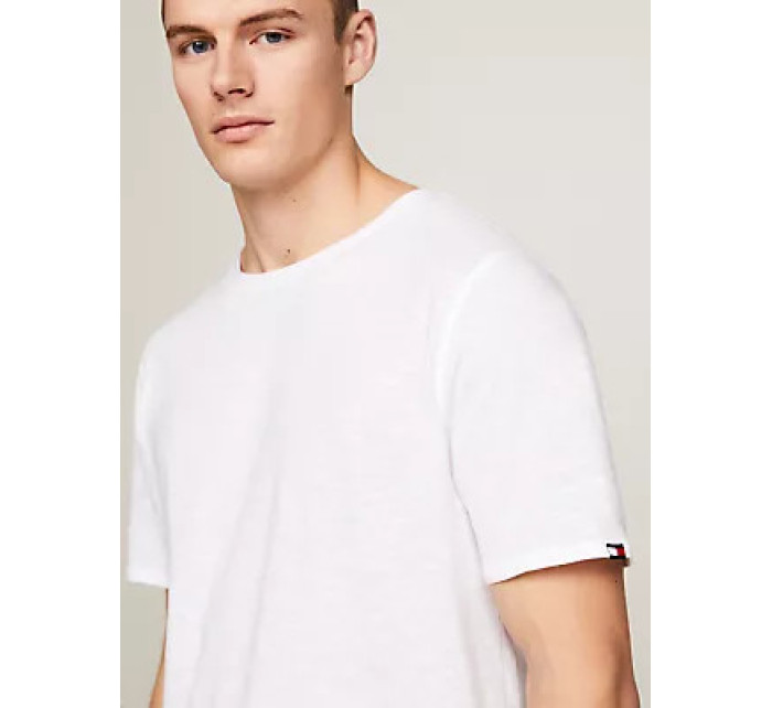 Pánská trička s výstřihem CREW NECK SLUB TEE UM0UM03226YBR - Tommy Hilfiger