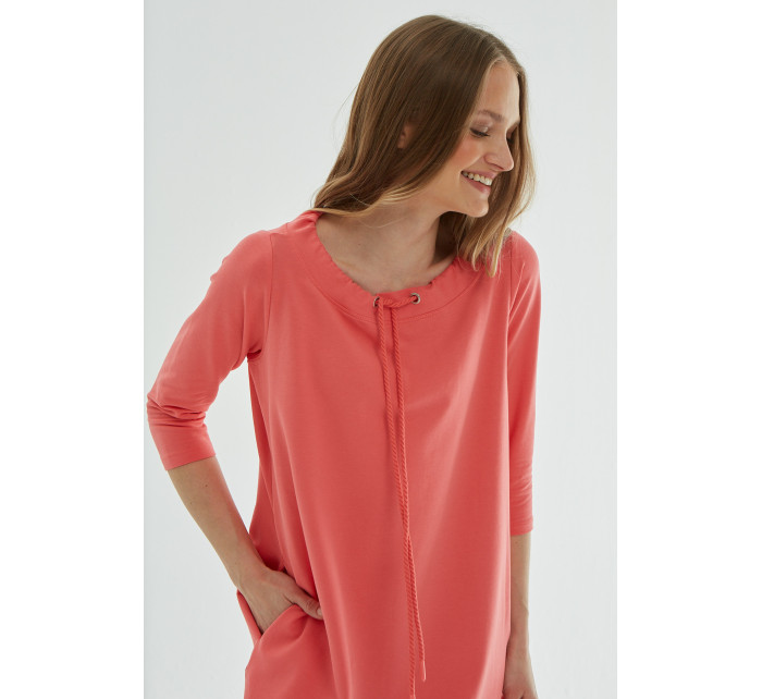 Monnari Šaty Peach Cotton Dress Multi Pink