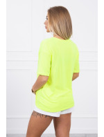 Halenka s potiskem Magic yellow neon