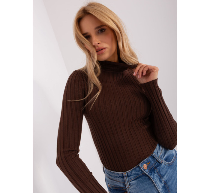 Sweter PM SW model 18900618 ciemny brązowy - FPrice