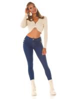 Sexy Highwaist Push-Up Jeans with buttons