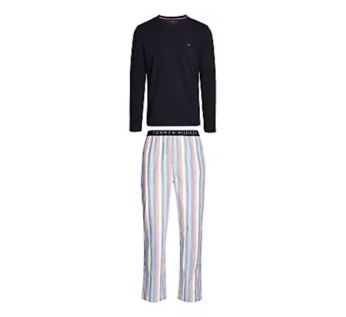 Pánské pyžamo LS PANT WOVEN SET PRINT UM0UM028910U7 - Tommy Hilfiger