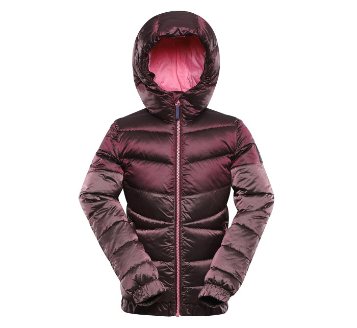 Dětská hi-therm bunda s impregnací ALPINE PRO GROLLO pink cosmos