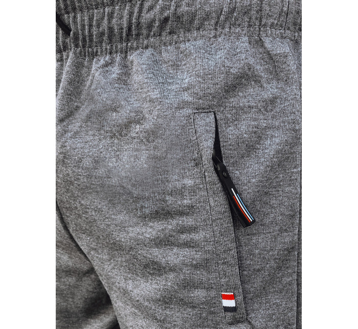 Pánské světle šedé joggers tepláky Dstreet UX4121