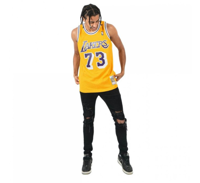 Mitchell & Ness Los Angeles Lakers NBA Swingman Jersey Lakers 1998 Dennis Rodman M SMJYCP20064-LALGOLD98DRD pánské