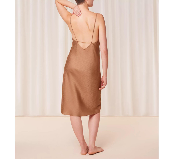 Dámská noční košile Silky Sensuality J NDW 01 X - BROWN - sv. hnědá 6403 - TRIUMPH