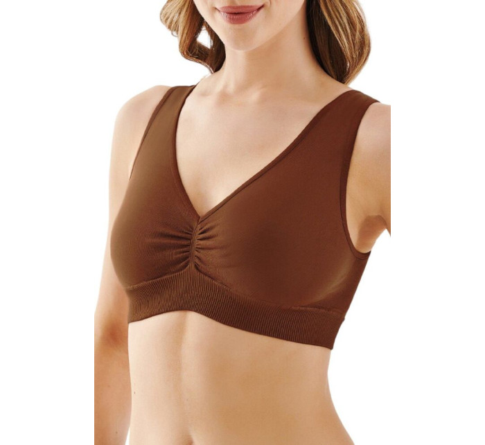 Bezešvá podprsenka Top Shape mocca