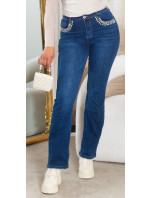 Sexy Highwaist Bootcut Jeans with glitter details