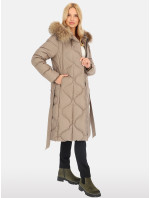 PERSO Coat BLH241012FXR Béžová barva