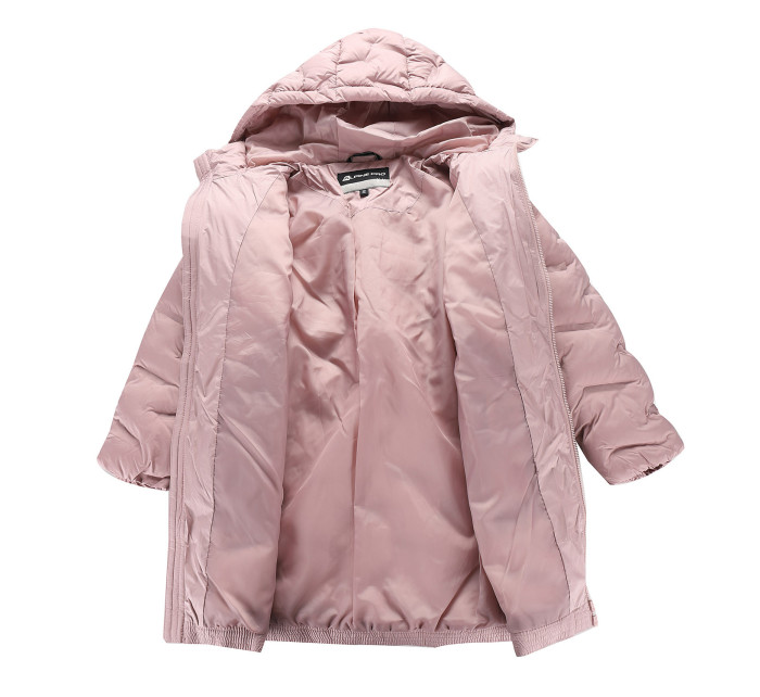 Dětský hi-therm kabát s impregnací ALPINE PRO AWEDO pale mauve