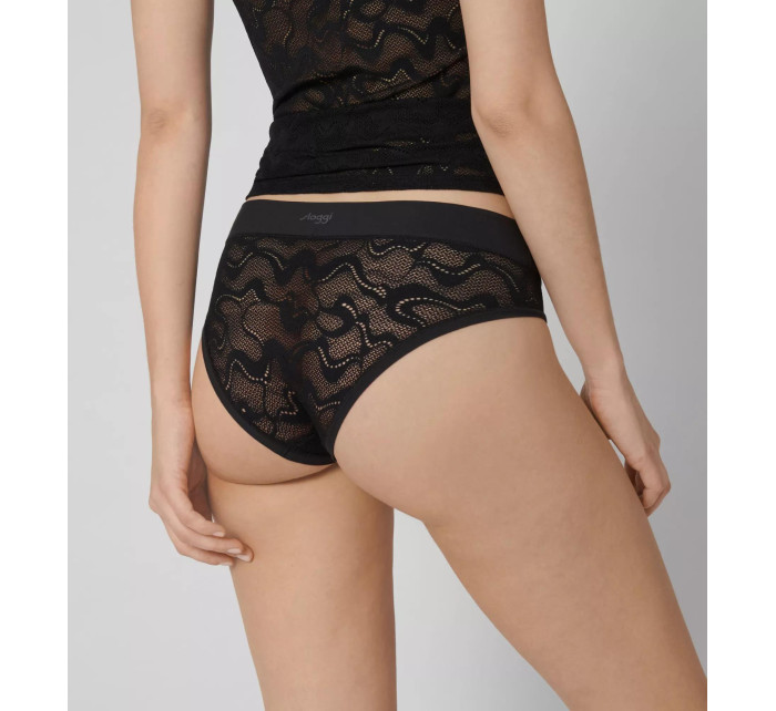 Dámské kalhotky GO Allround Lace Hipster - BLACK - černé 0004 - SLOGGI