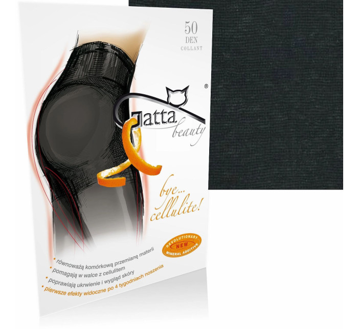 Punčocháče zimní Bye cellulite black - GATTA