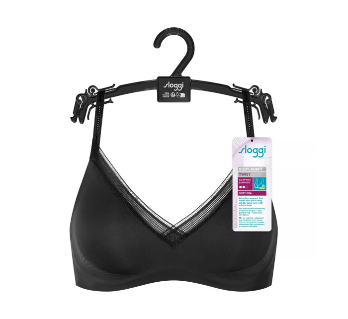 Podprsenka bez kostic BODY ADAPT Twist Soft bra - BLACK - černá 0004 - SLOGGI