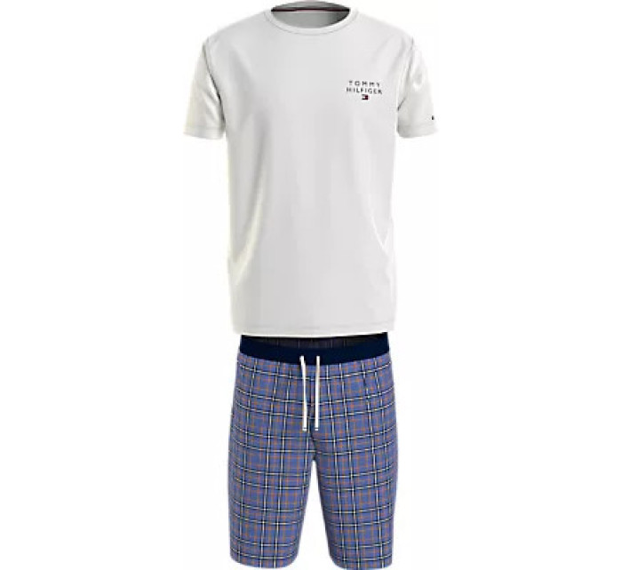 Pánské pyžamo SS WOVEN PJ SET DRAWSTRING UM0UM031710U8 - Tommy Hilfiger