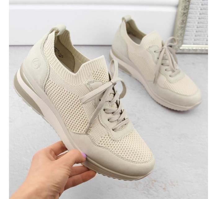 Pohodlná polobotka Remonte W RKR693 beige