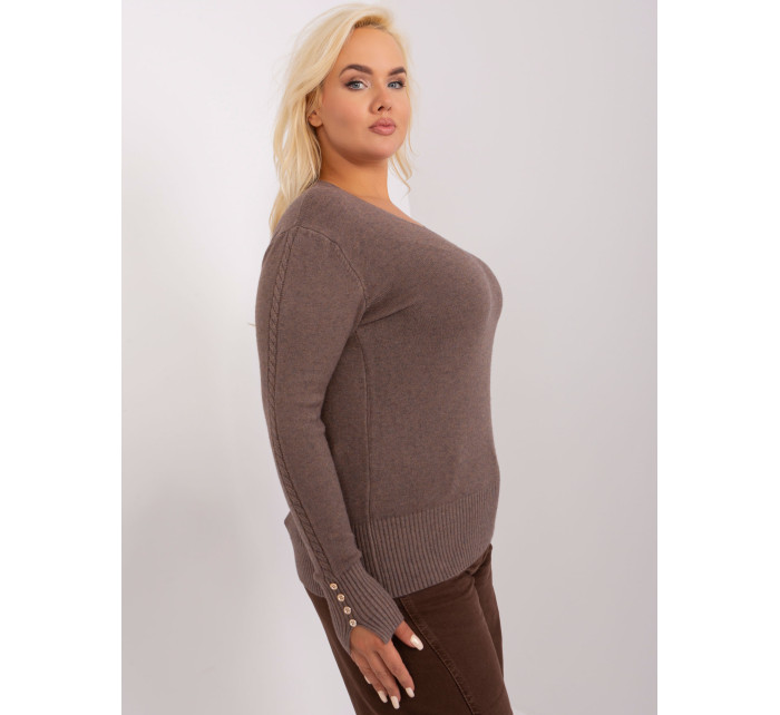 Sweter PM SW PM model 18949257 brązowy - FPrice