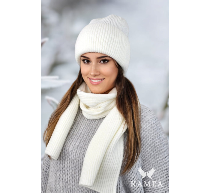 Hat&Scarf model 19142563 Bílá - Kamea