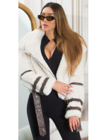 Sexy faux Winter Jacket with details model 20559156 - Style fashion