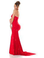 Sexy Red-Carpet KouCla Neck-Gown with glitter