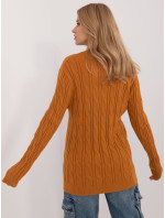 Sweter AT SW model 20463716 ciemny żółty - FPrice