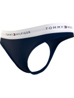 Dámská tanga THONG UW0UW03835 DW5 tm. modré - Tommy Hilfiger