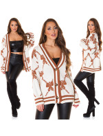 Trendy knitted cardigan to model 19622402 - Style fashion