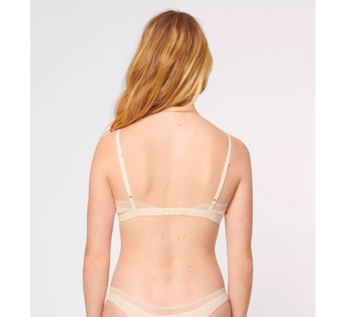 Dámská podprsenka GO Ribbed R Bralette - WHITE - ecru 6308 - SLOGGI