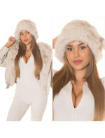 Trendy Musthave faux fur hat in Blogger Style