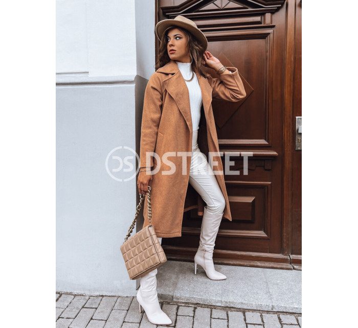 Dámský podzimní kabát NANCY camel Dstreet TY3885