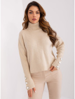 Sweter BA SW model 19335634 jasny beżowy - FPrice