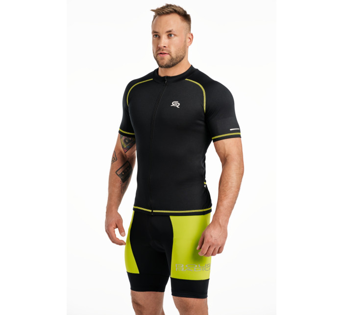 Tričko Rough Radical Cross Sx Black/Lime