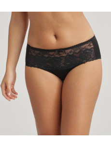 Dámské krajkové kalhotky PLAYTEX FLOWER ELEGANCE MIDI BRIEF - PLAYTEX - černá