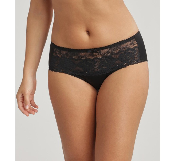 Dámské krajkové kalhotky PLAYTEX FLOWER ELEGANCE MIDI BRIEF - PLAYTEX - černá