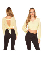 Sexy Crop longsleeve model 19601773 sexy back - Style fashion