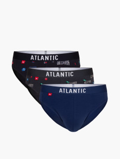 Pánské slipy ATLANTIC 3Pack - vícebarevné