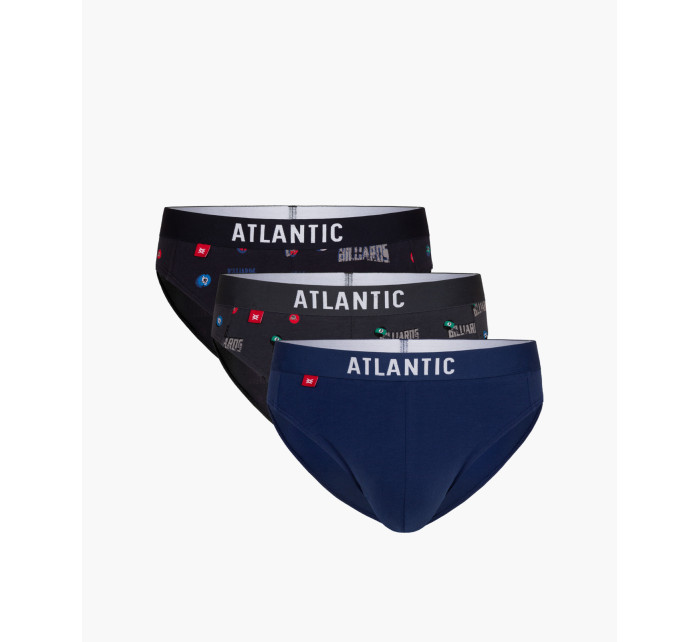 Pánské slipy ATLANTIC 3Pack - vícebarevné