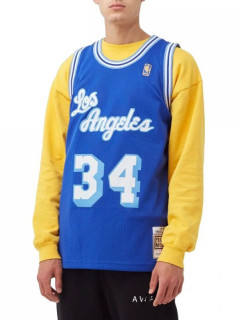 Mitchell & Ness Pánské tričko NBA Los Angeles Lakers Shaquille O'Neal s potiskem M SMJYAC18013-LALROYA96SON