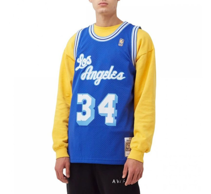 Mitchell & Ness Pánské tričko NBA Los Angeles Lakers Shaquille O'Neal s potiskem M SMJYAC18013-LALROYA96SON