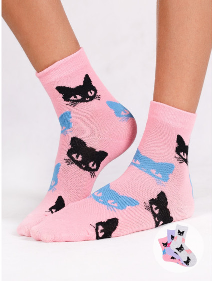 Socks Cats 3Pack Multicolour model 20675454 - Yoclub