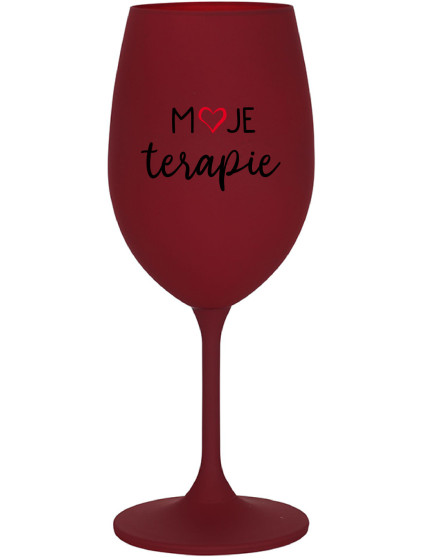 MOJE TERAPIE - bordo sklenice na víno 350 ml