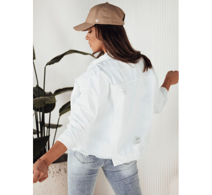 MOLI dámská oversize džínová bunda bílá Dstreet TY4131