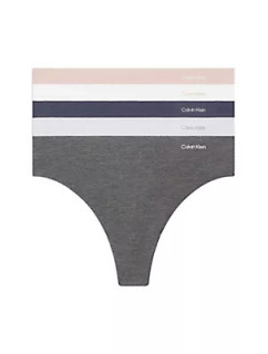 Dámské spodní prádlo 5 PACK THONG (MID-RISE) 000QD5224ENOZ - Calvin Klein