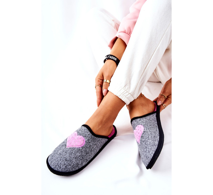 Household slippers Panto Fino II267010 Grey-pink