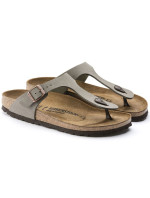 Pánské šedé žabky Gizeh  Stone regular  dámské model 20701351 - Birkenstock