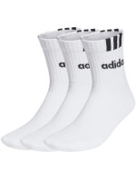 Ponožky adidas 3-Stripes Linear Half-Crew Cushioned 3p HT3437