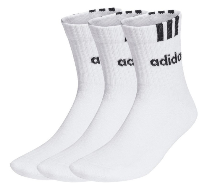 Ponožky adidas 3-Stripes Linear Half-Crew Cushioned 3p HT3437