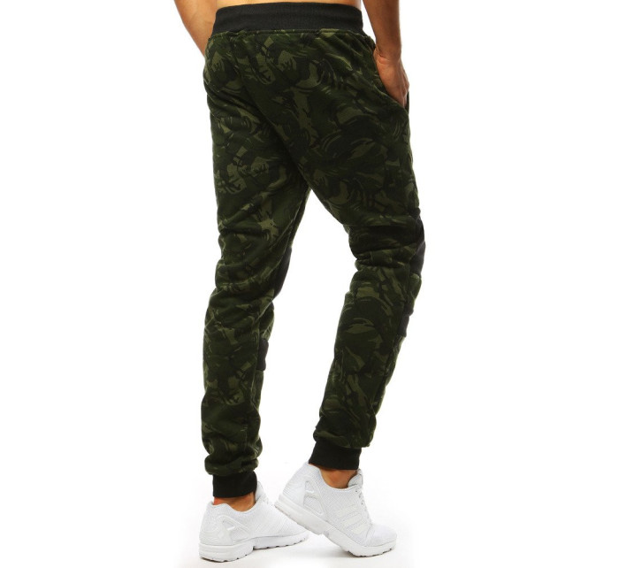 Zelené pánské camo zelené tepláky Dstreet UX3495