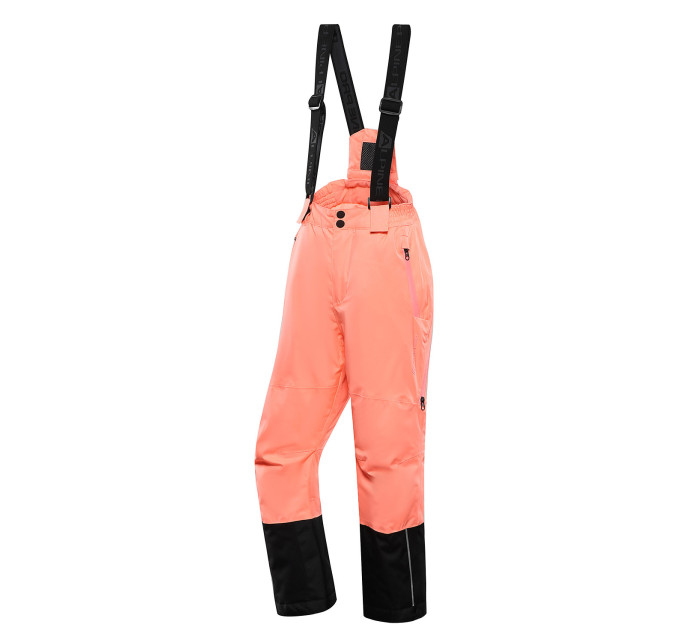 Dětské lyžařské kalhoty s membránou ptx ALPINE PRO FELERO neon salmon