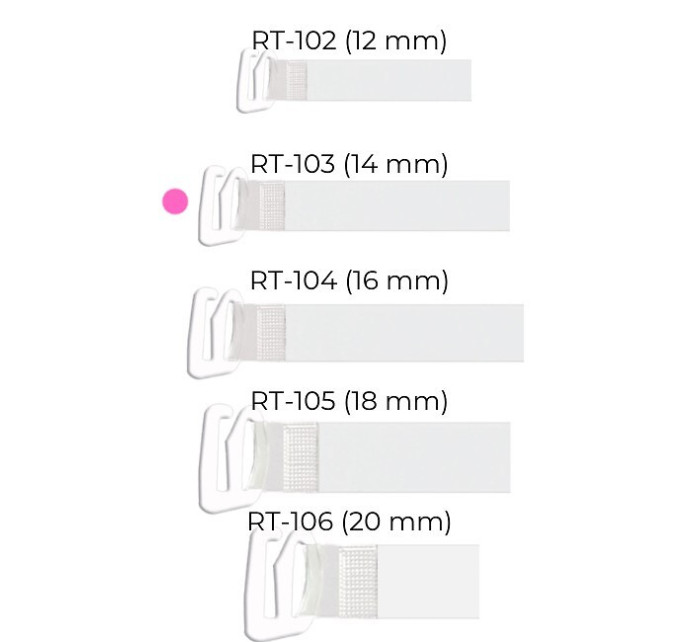 Silikonová ramínka Julimex 14mm RT 103